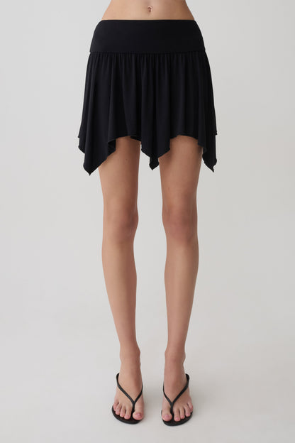 Ambrose Hankie Mini Skirt - Black