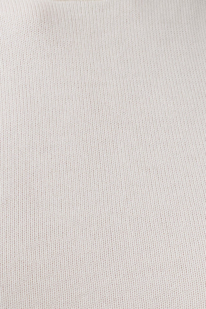 Misty Halter Backless Knit Top - Ivory