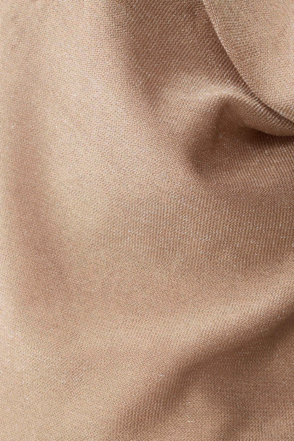 Stan Lurex Cowl Neck Top - Gold