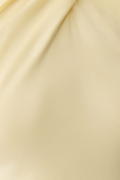 Juliana Cupro Halter Sleeveless Top - Butter