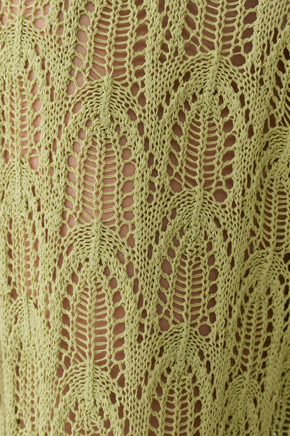 Glinda Crochet Pants - Light Olive