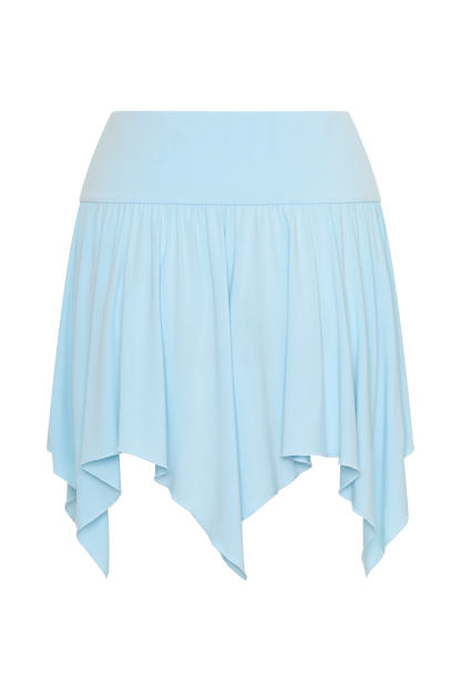 Ambrose Hankie Mini Skirt - Pale Blue