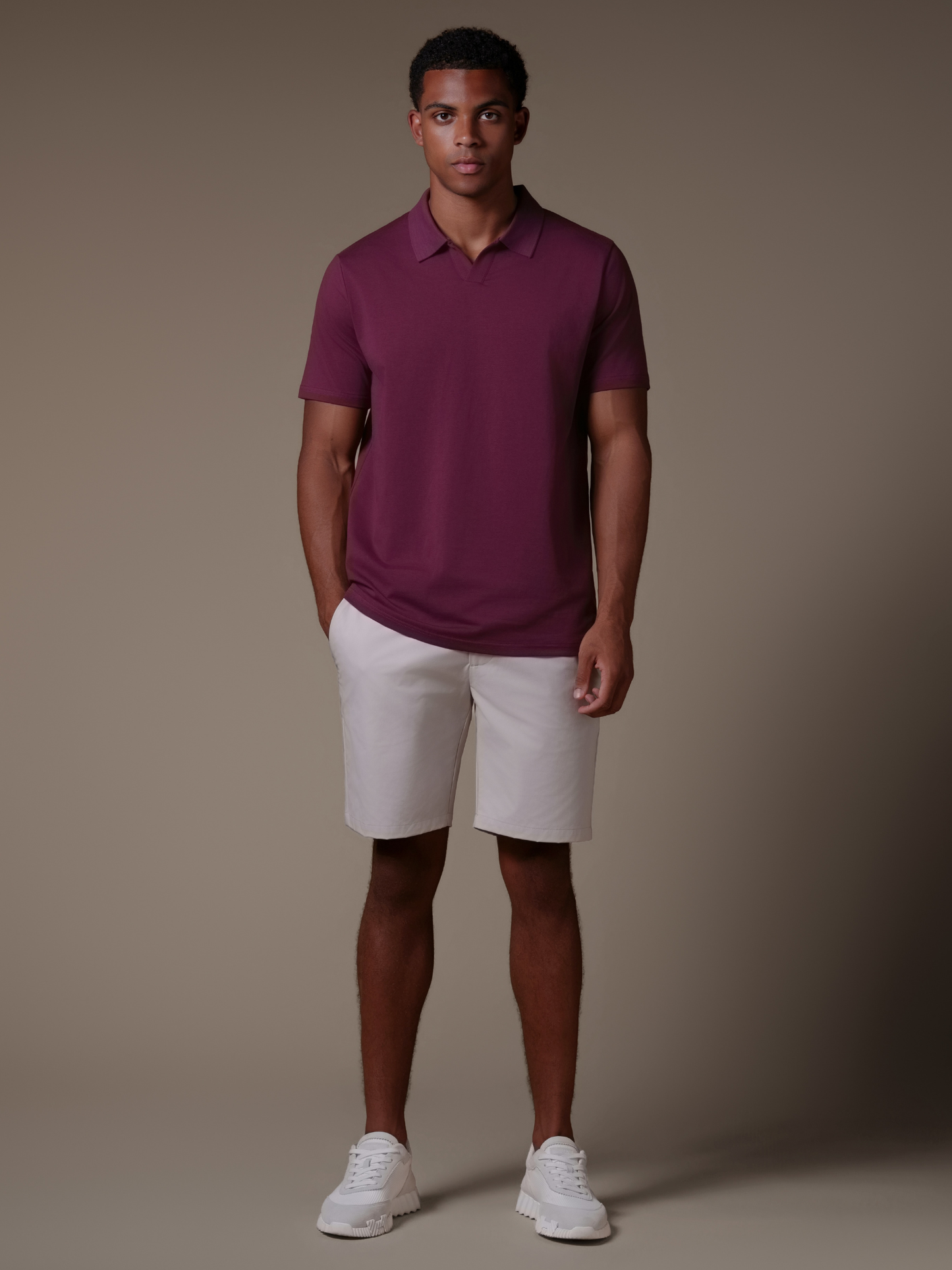 Buttonless Cotton Polo - Rovela