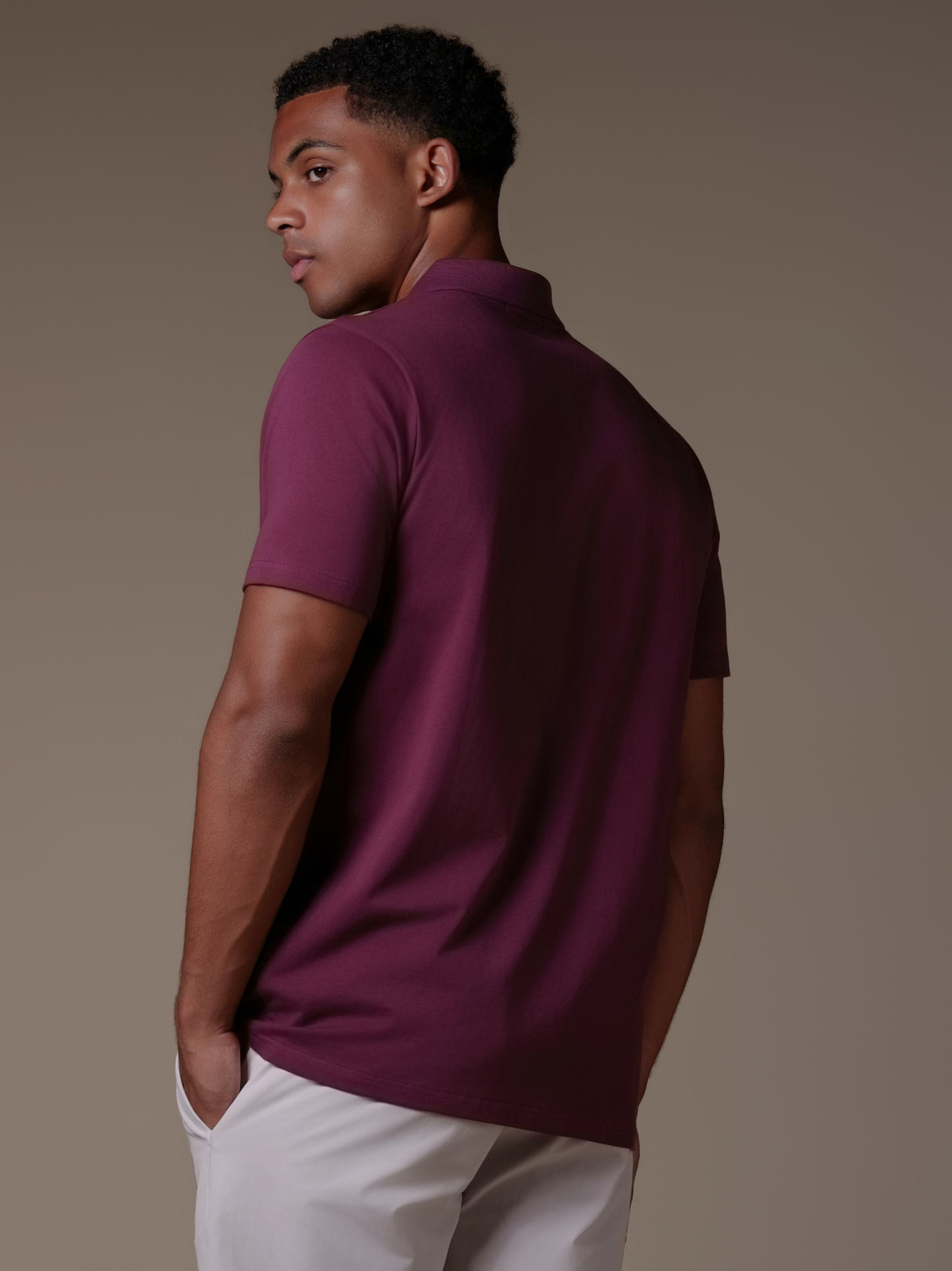 Buttonless Cotton Polo - Rovela