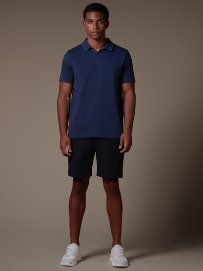 Buttonless Cotton Polo - Rovela