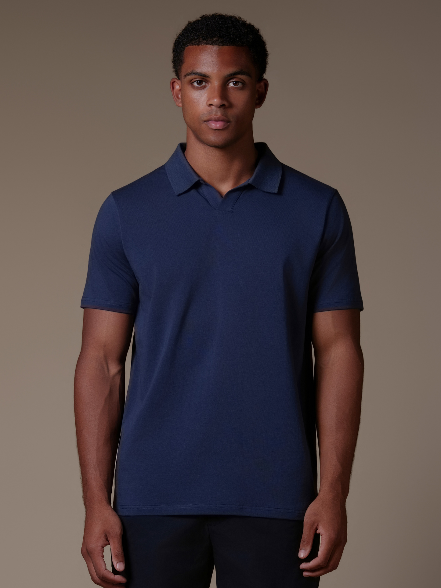 Buttonless Cotton Polo - Rovela