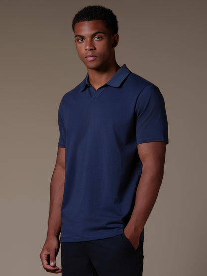 Buttonless Cotton Polo - Rovela