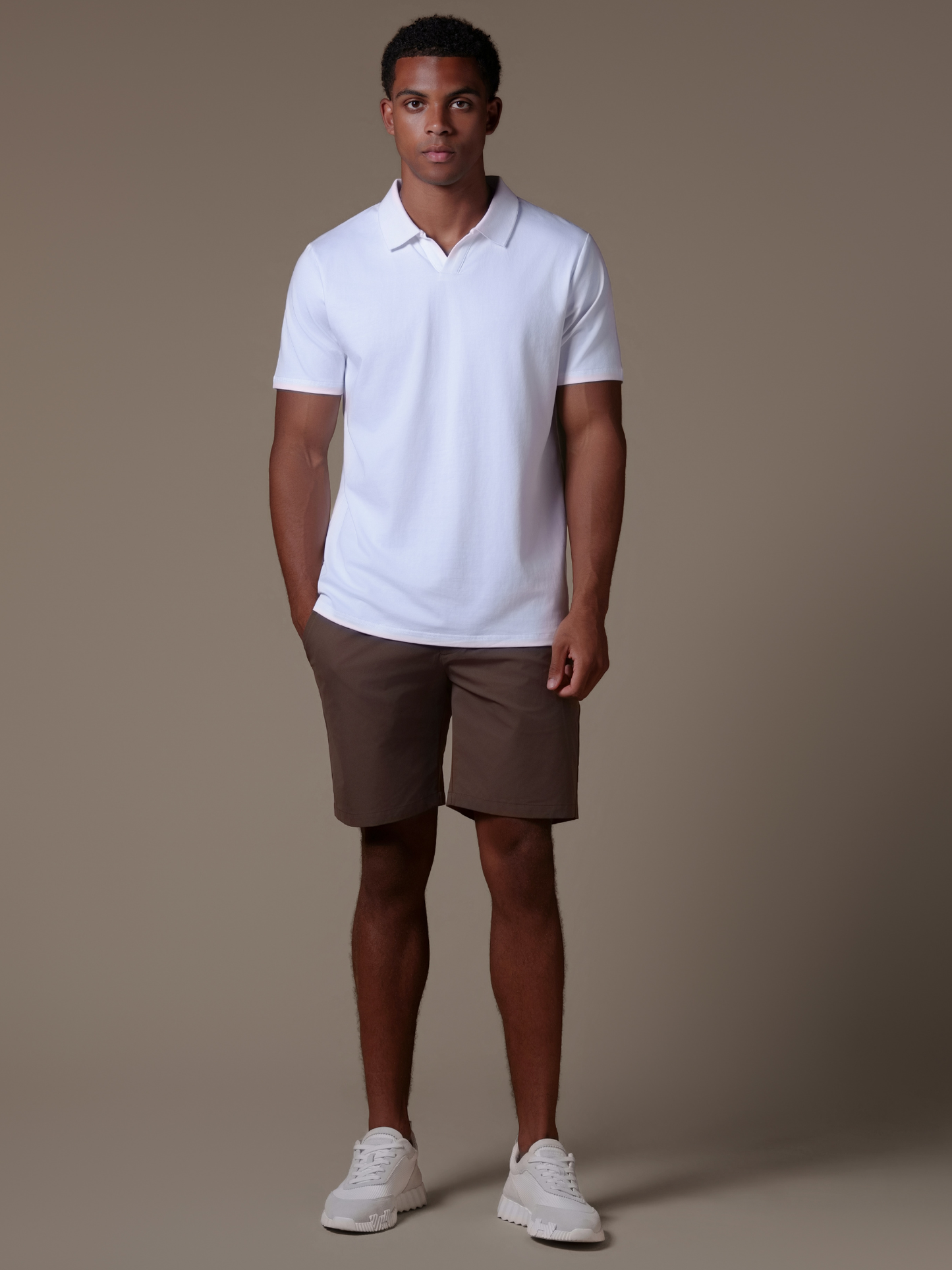 Buttonless Cotton Polo - Rovela