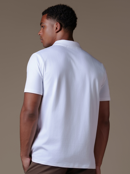 Buttonless Cotton Polo - Rovela