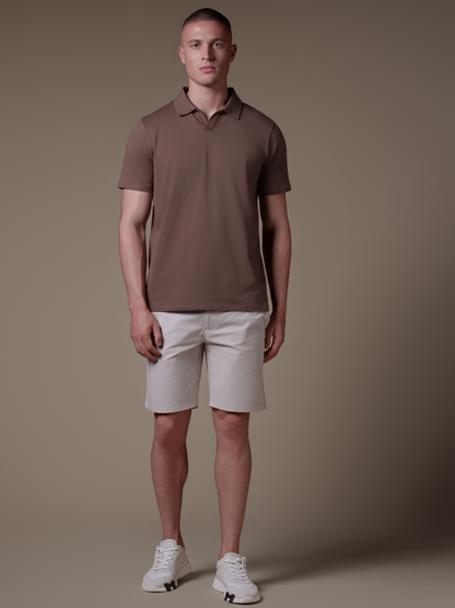 Buttonless Cotton Polo - Rovela