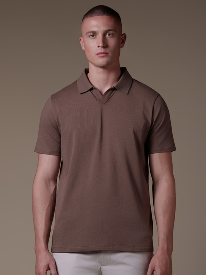 Buttonless Cotton Polo - Rovela
