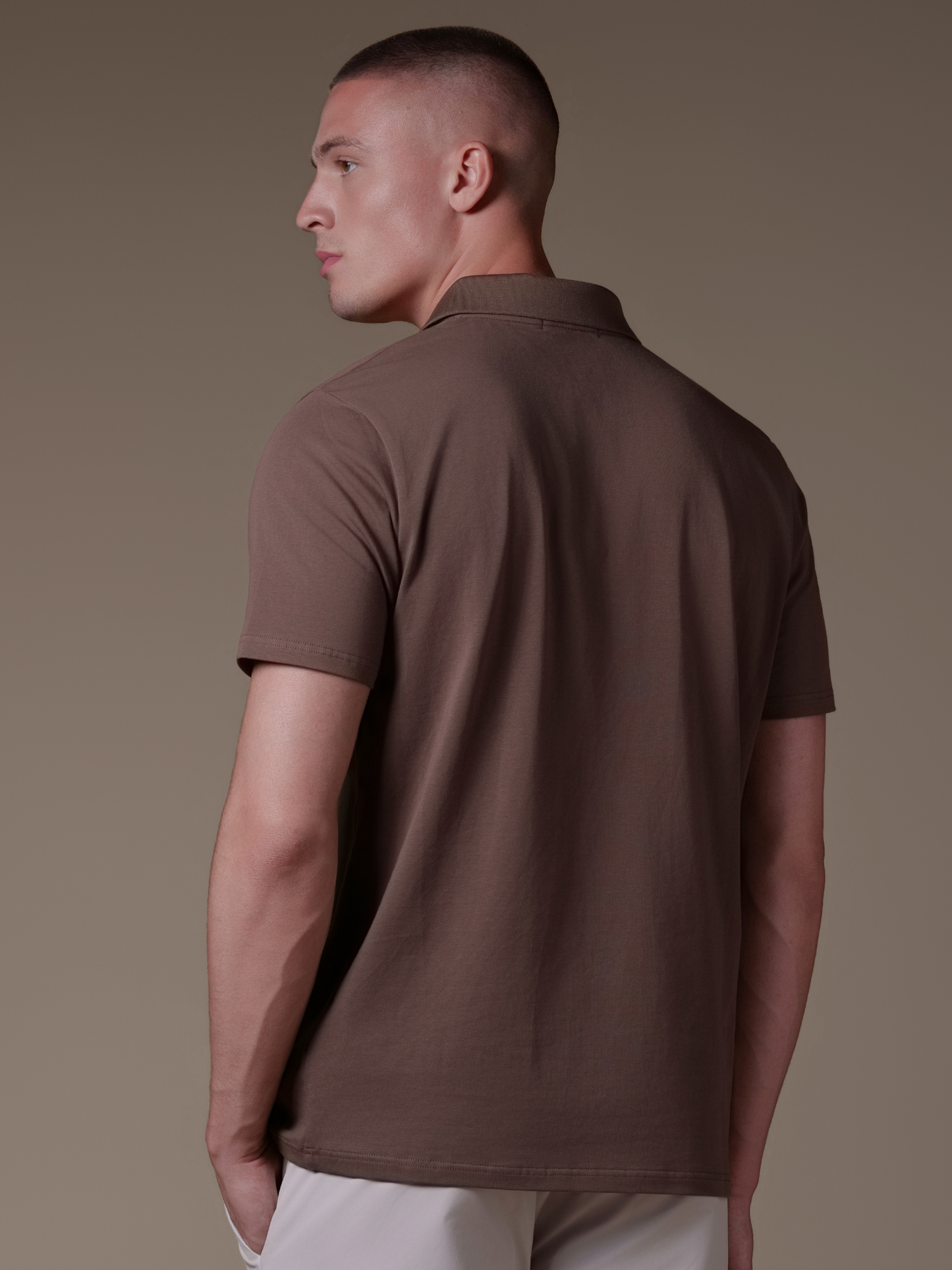 Buttonless Cotton Polo - Rovela