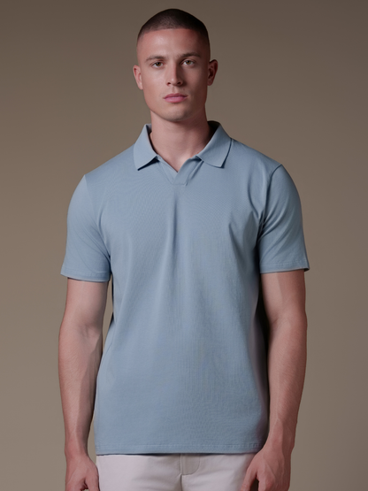 Buttonless Cotton Polo - Rovela