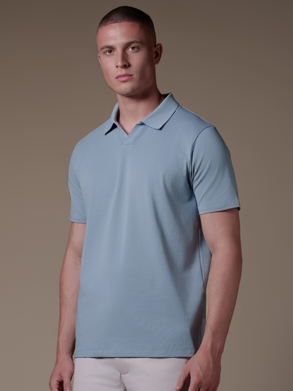 Buttonless Cotton Polo - Rovela