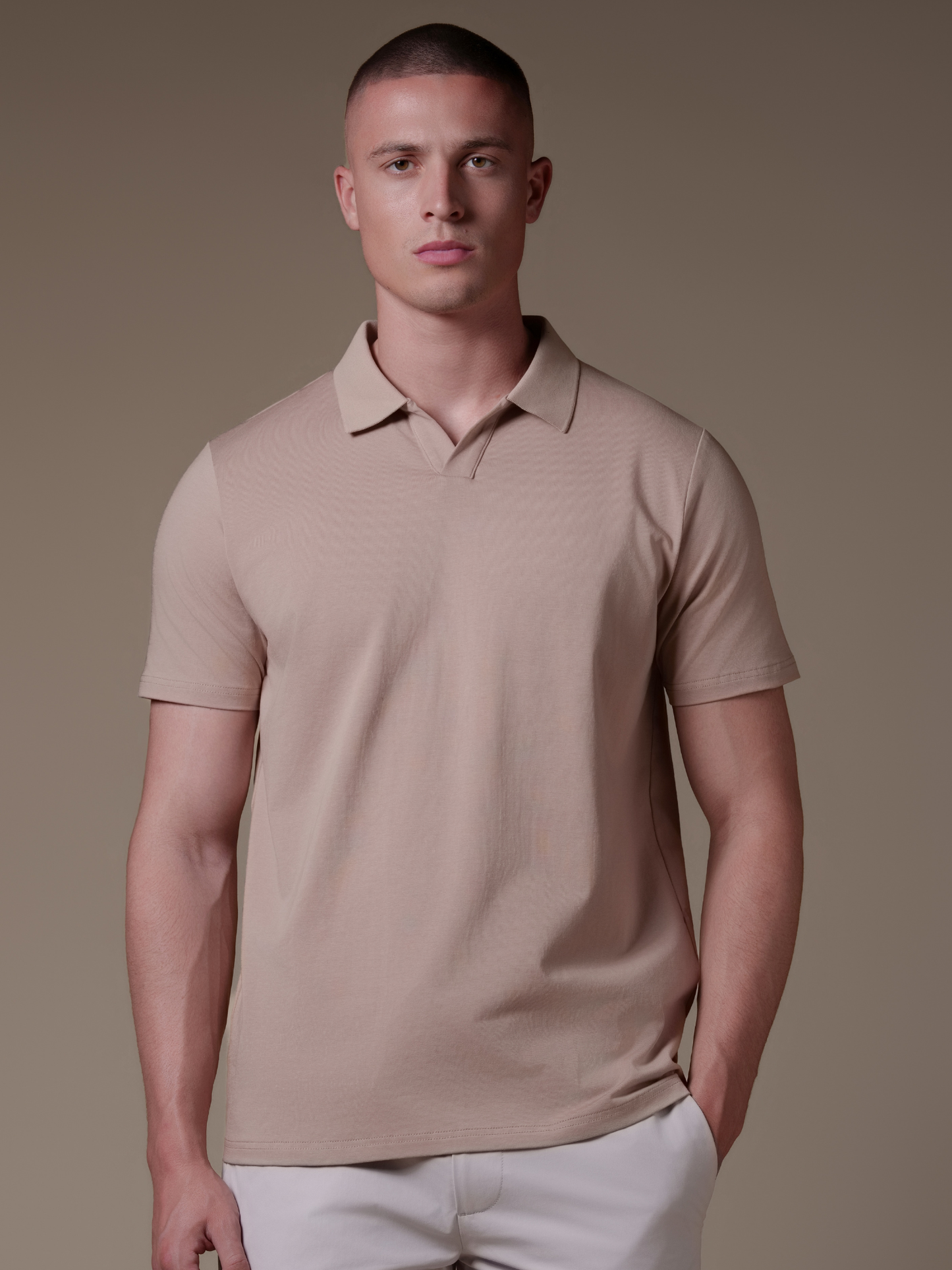 Buttonless Cotton Polo - Rovela