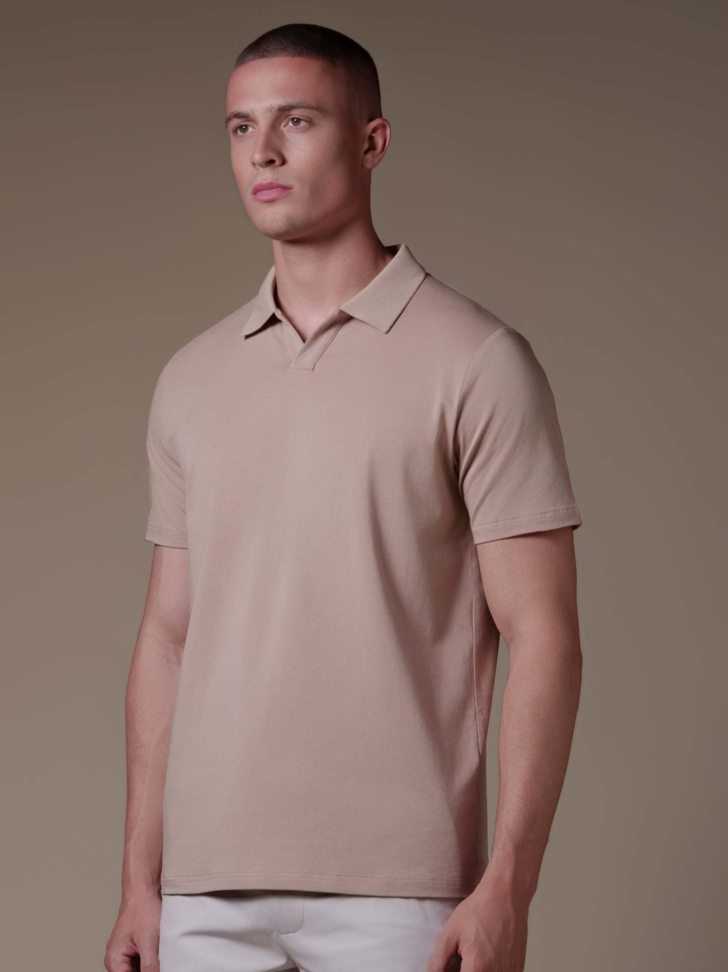 Buttonless Cotton Polo - Rovela