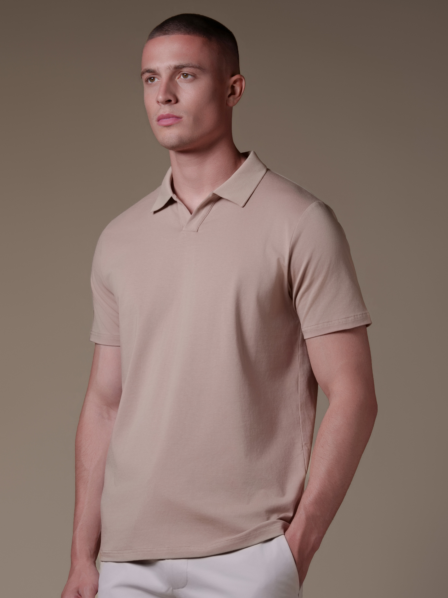 Buttonless Cotton Polo - Rovela