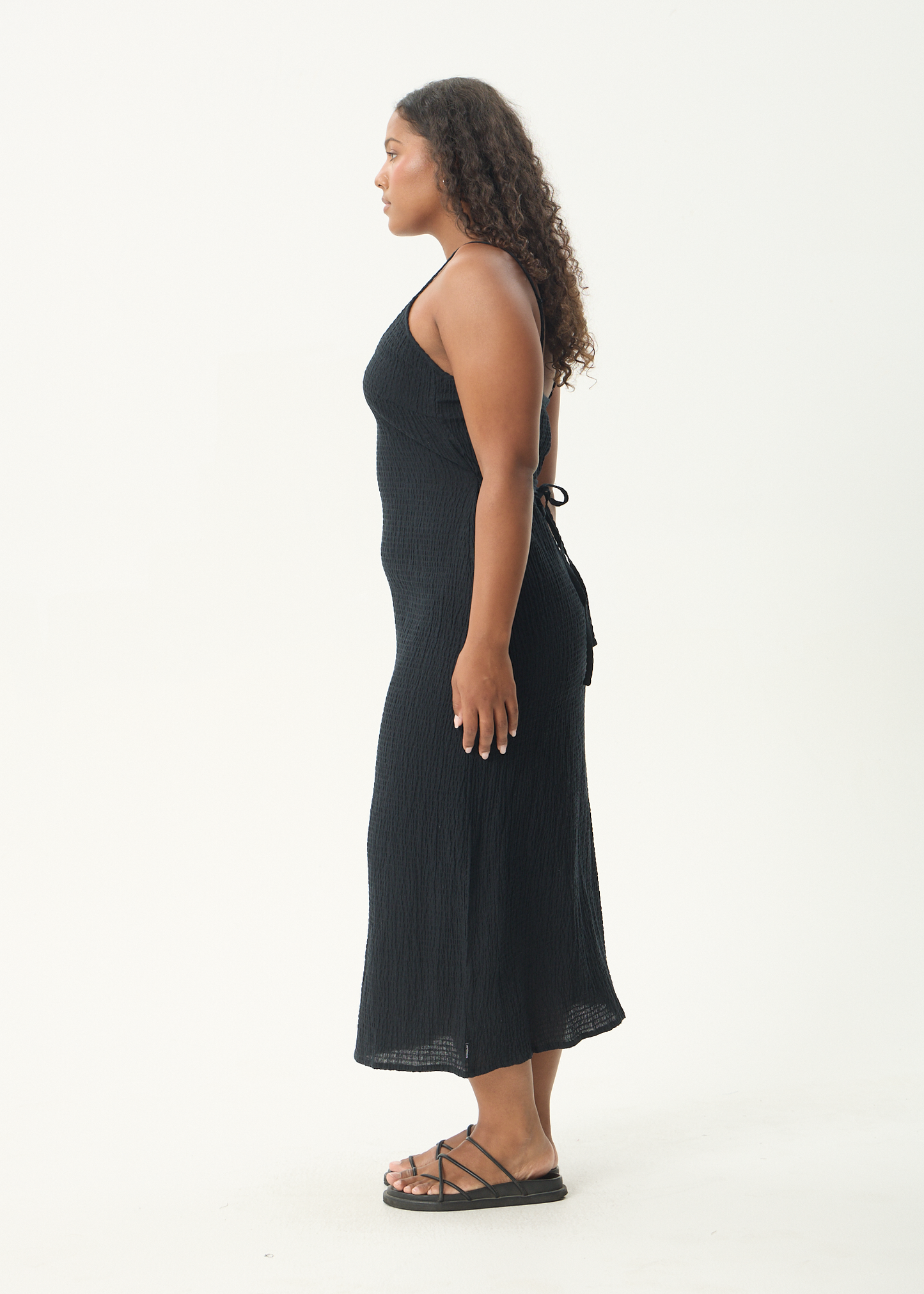 Seersucker Midi Dress - Rovela