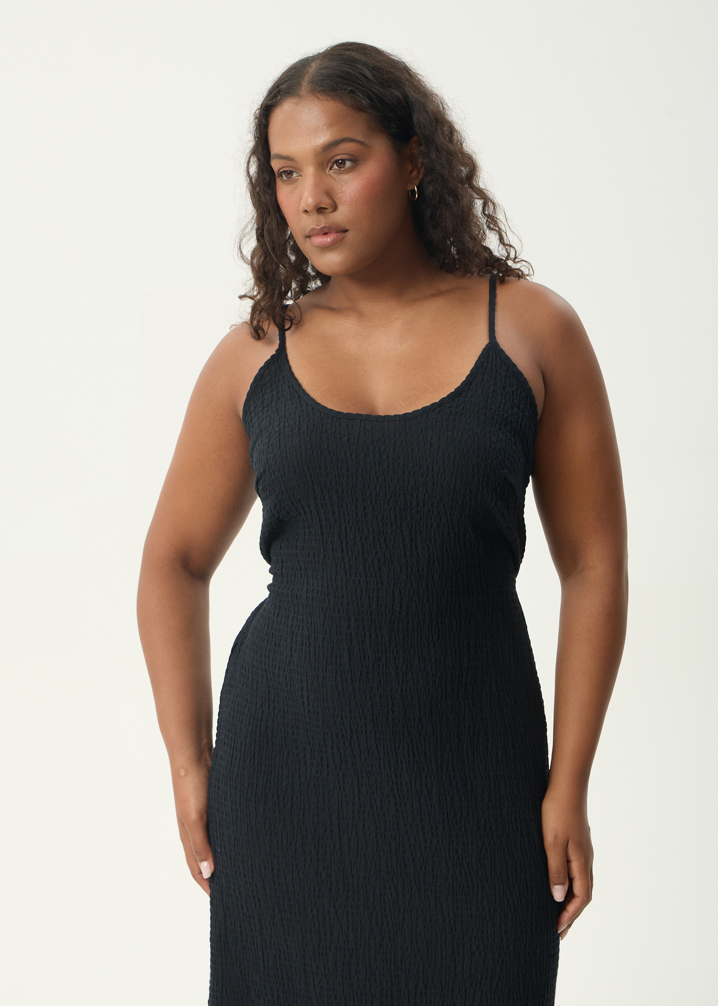 Seersucker Midi Dress - Rovela
