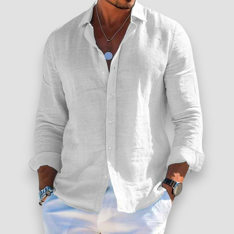 Luca | Elegant Lightweight Linen Shirt