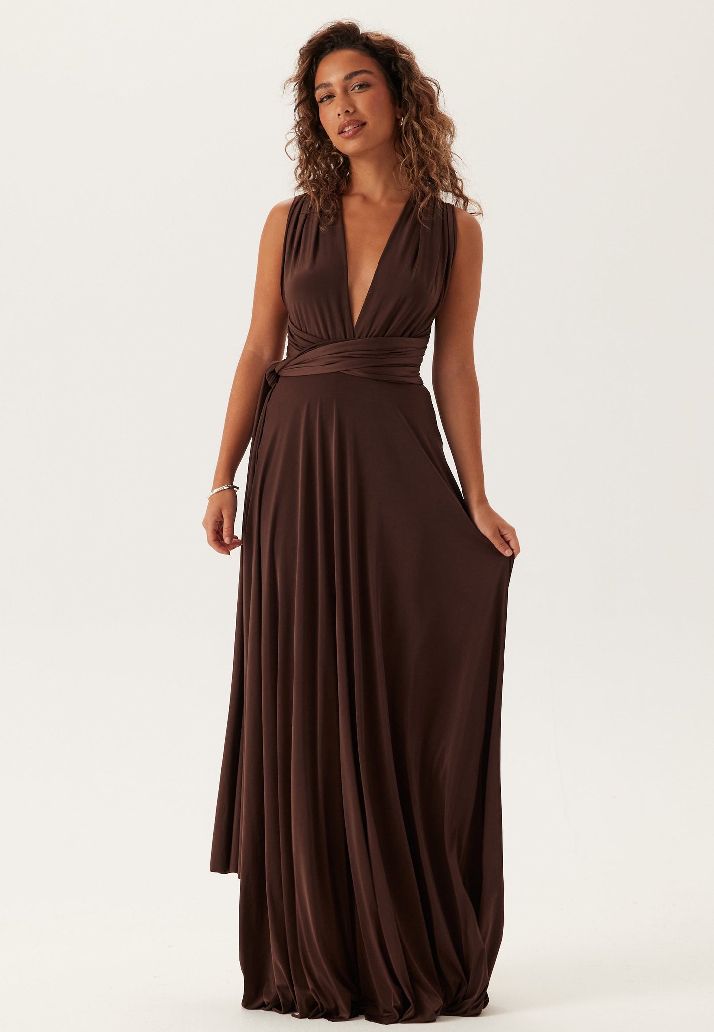 Multi Tie Maxi Dress - Rovela