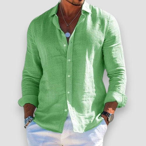 Luca | Elegant Lightweight Linen Shirt