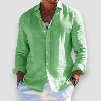 Luca | Elegant Lightweight Linen Shirt