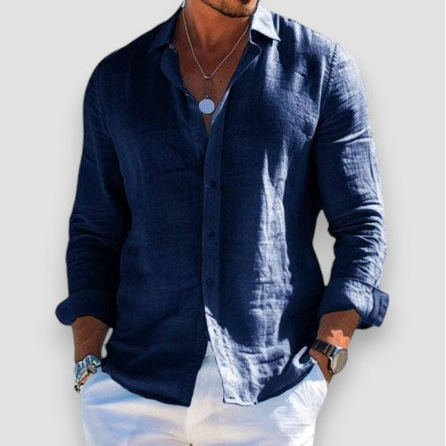 Luca | Elegant Lightweight Linen Shirt