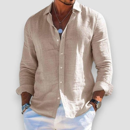 Luca | Elegant Lightweight Linen Shirt