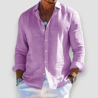 Luca | Elegant Lightweight Linen Shirt