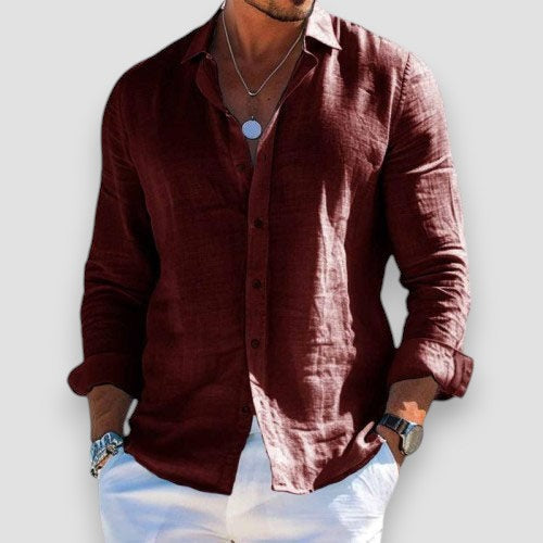 Luca | Elegant Lightweight Linen Shirt