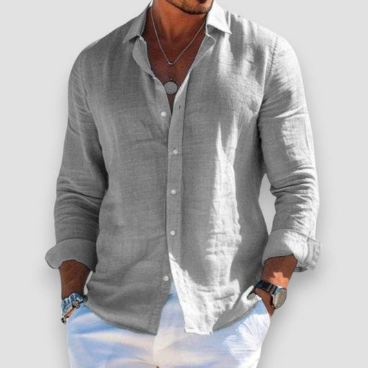 Luca | Elegant Lightweight Linen Shirt