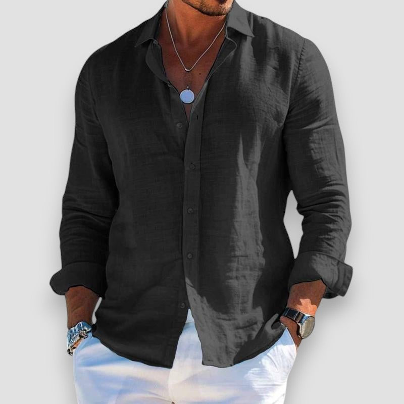 Luca | Elegant Lightweight Linen Shirt